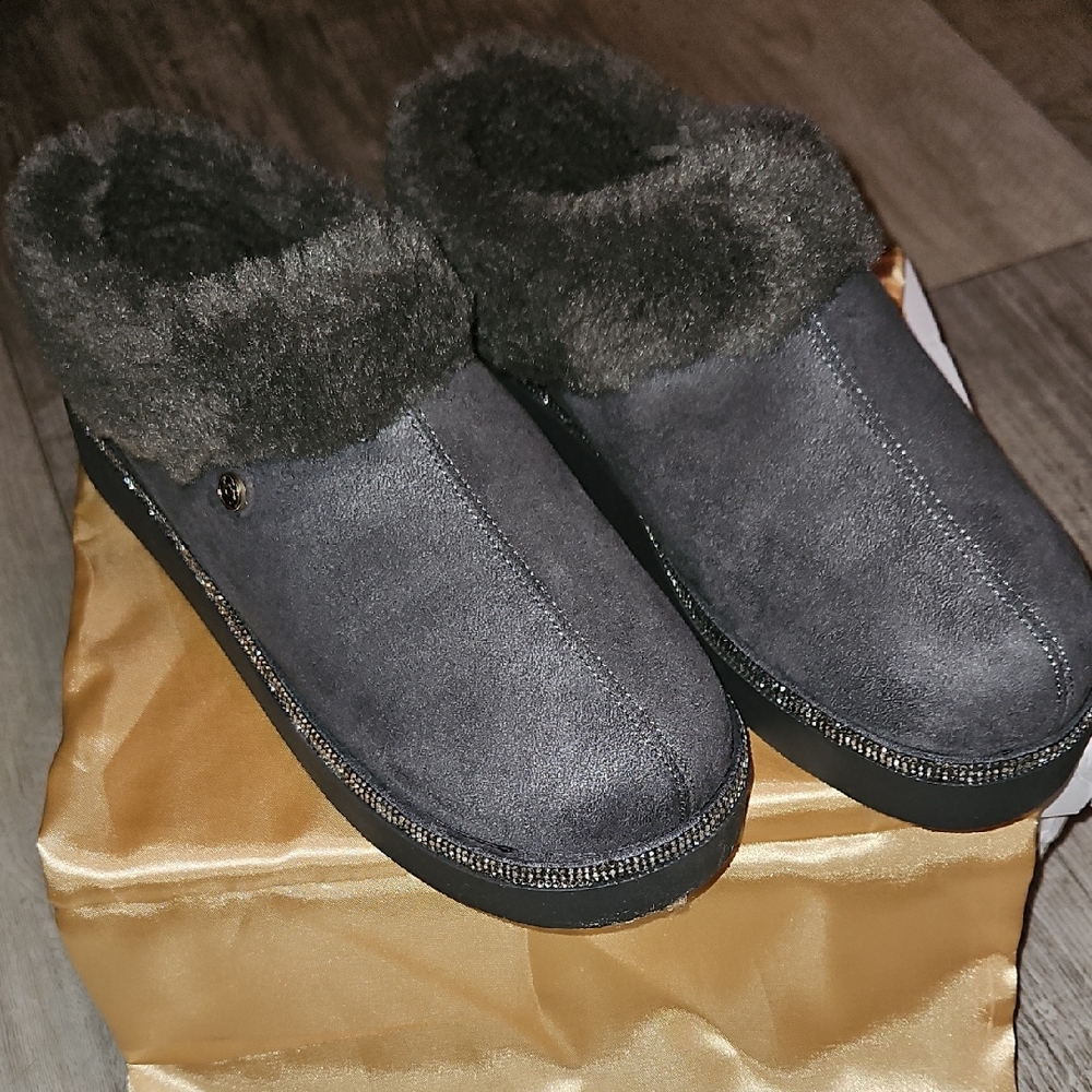 Joy Mangano Gray Women's Slippers